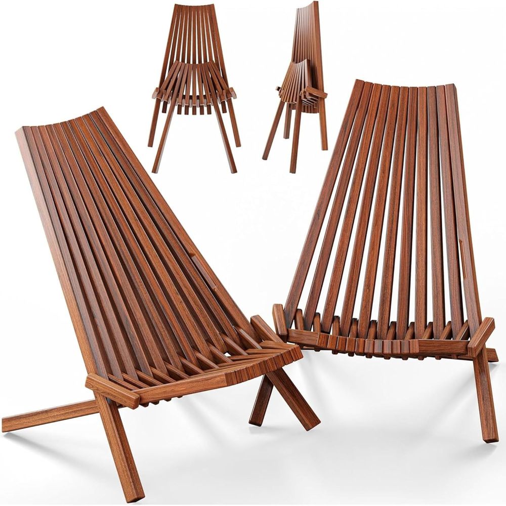 Outdoor Furniture Diy - 2-Pack Wooden olding Tamarack Chair, Low