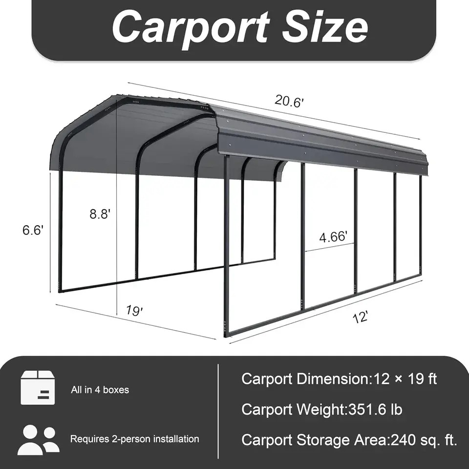 2026 Hot Sale 11x19ft Galvaniz - Outdoor Furniture Durable 评论和价格