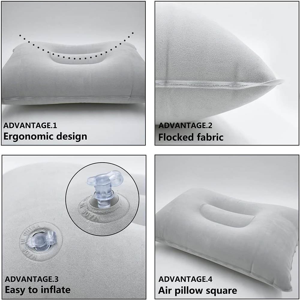 Inflatable Travel Pillow Porta - Outdoor Furniture Pillows 评论和价格