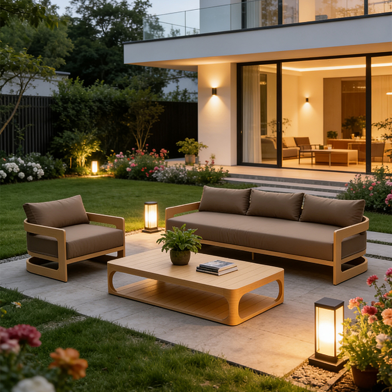 Modern Aluminum Outdoor Sofa S - Outdoor Furniture Durable 评论和价格