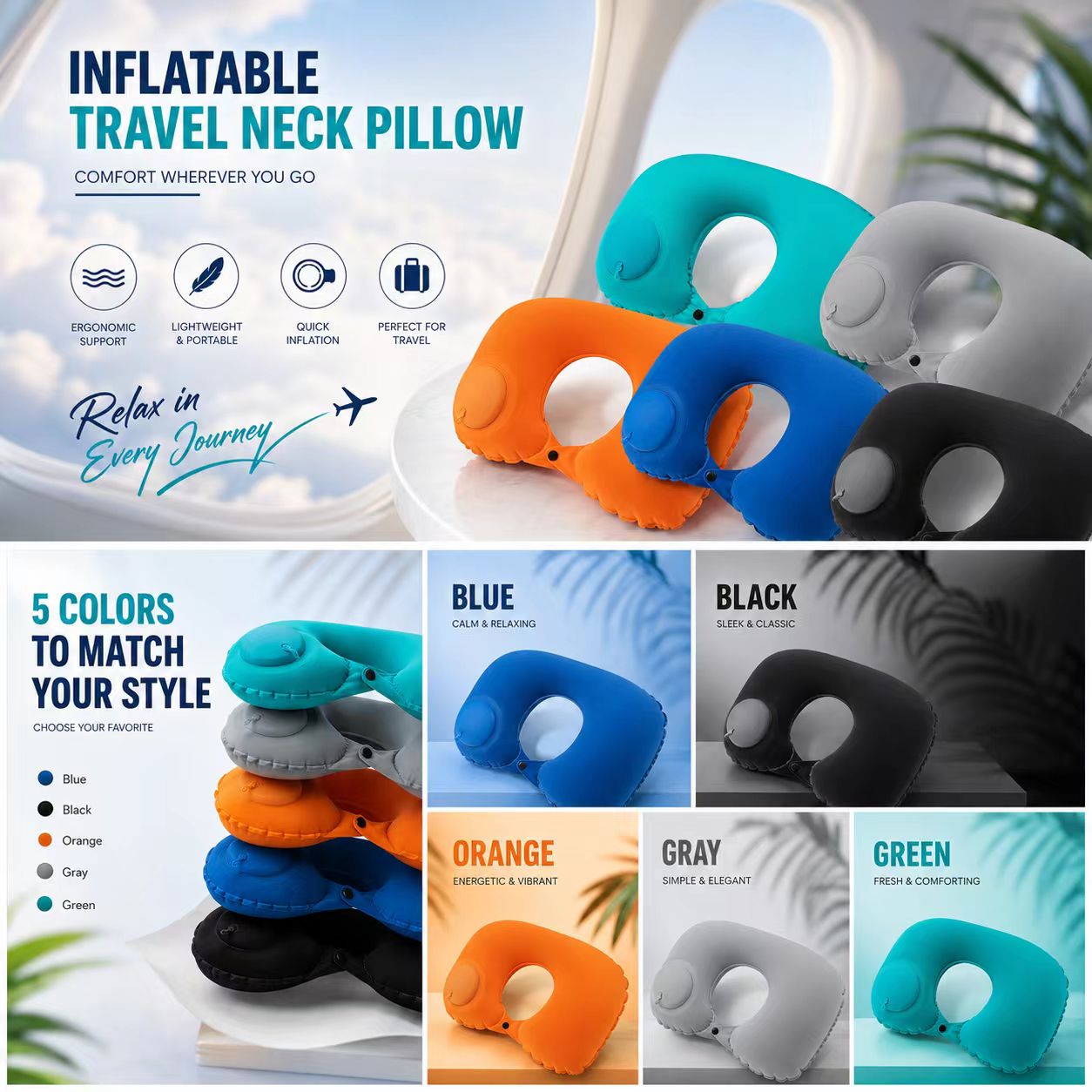 5 Colors Press Inflatable Pill - Outdoor Furniture Pillows 评论和价格